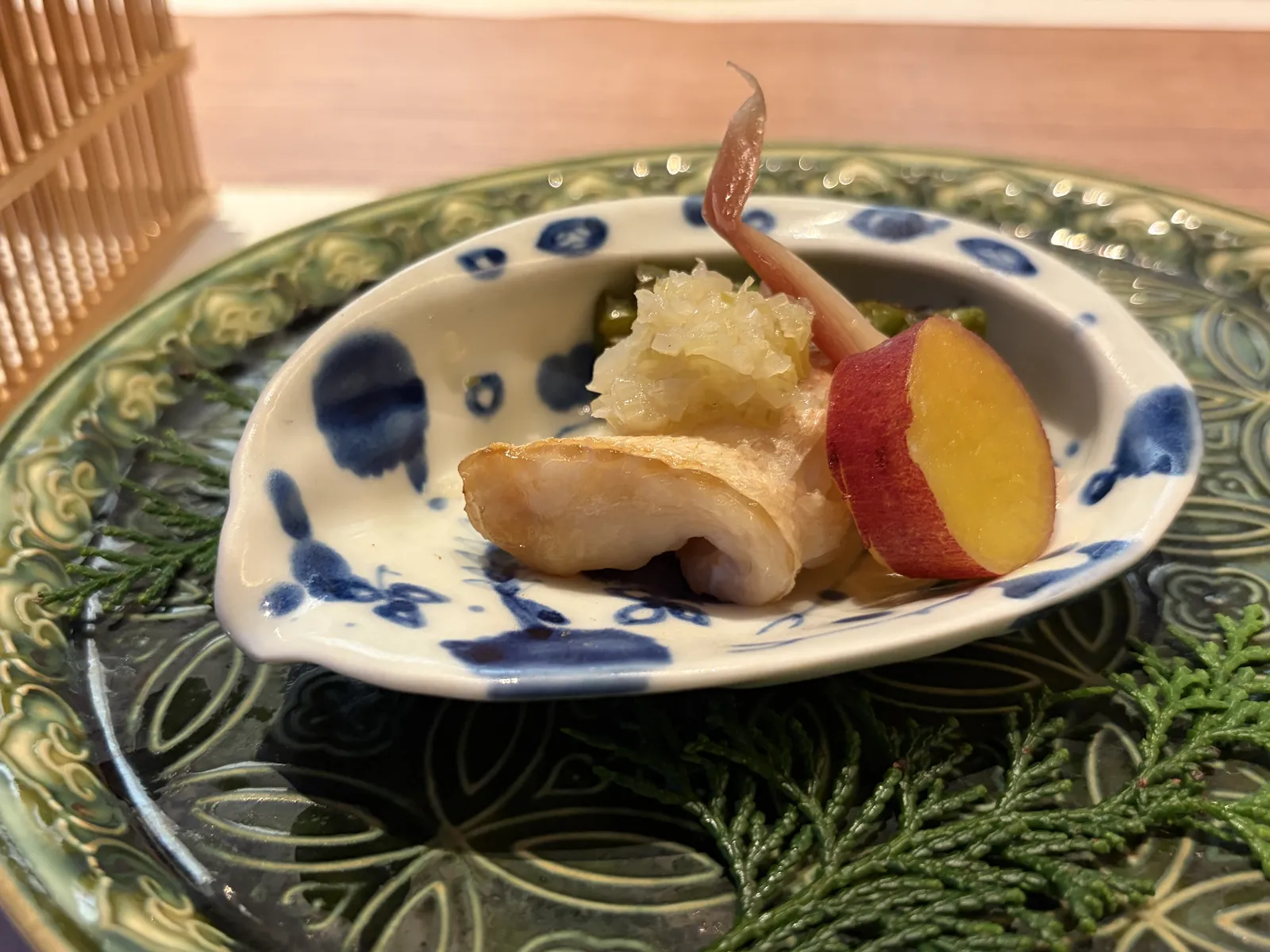 焼き魚とさつまいもの焼き物